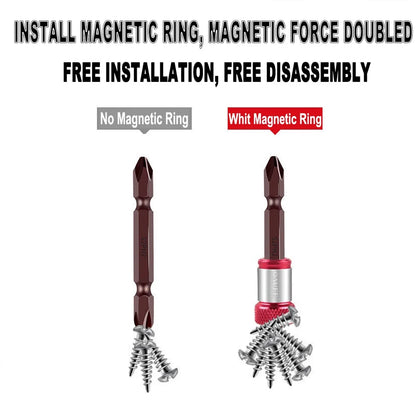 Magnetic Bit Tool Alloy Electromagnetic Ring Screwdriver Bit Holder Cross Screwdriver Antislip Anti-corrosion Magnetic Drill Bit
