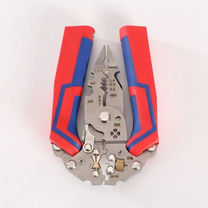 Foldable Wire Stripper 9 In 1 Multitool Electrician Pliers With Electricity Measurement Function Cable Cutting Crimping Tool