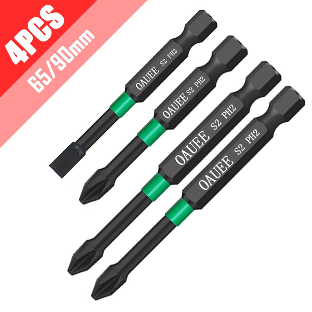 1/2/3/6pcs Magnetic Batch Head Impact Strong Cross High Hardness 25/50/65/70/90mm Anti Non-slip WaterProof PH2 Screwdriver Set