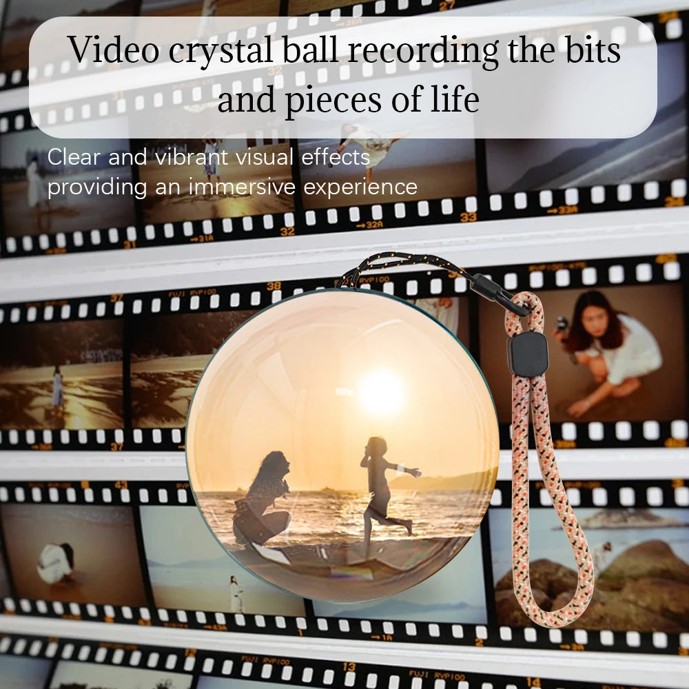 Customizable video glass ball