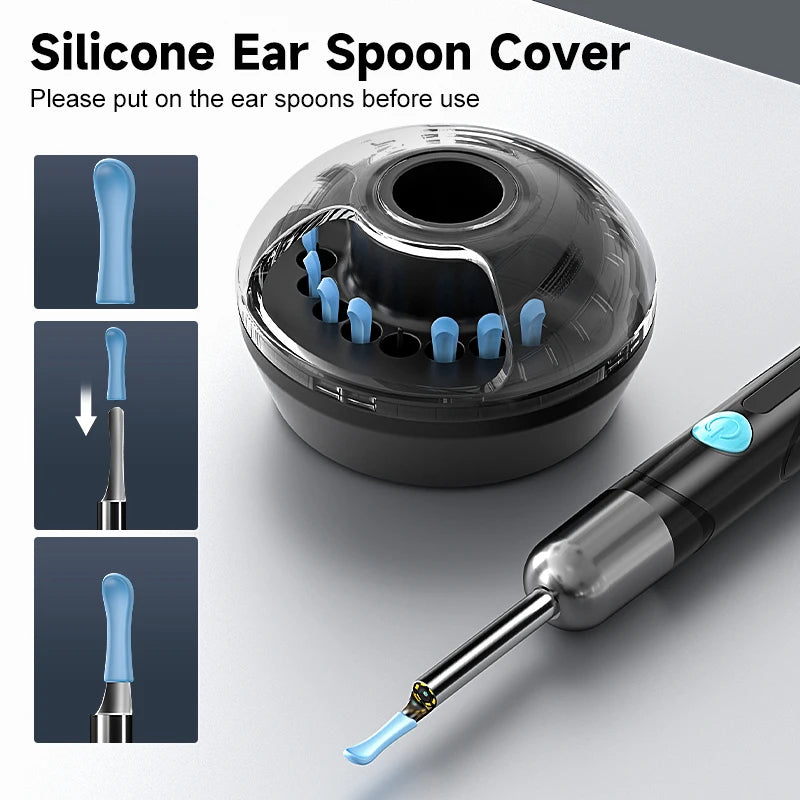 WiFi Ear Camera 1080P with Earwax Removal Tool – iOS & Android Compatible