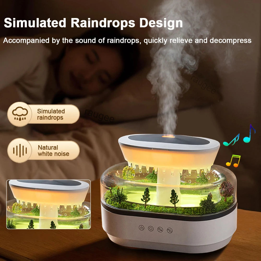 Humidifier with Rain Effect