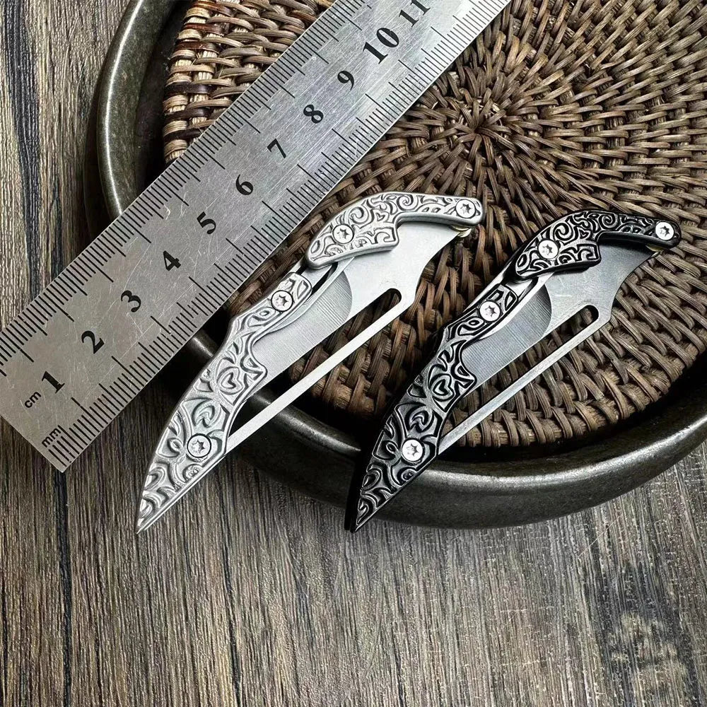 New Mini Folding Knife Self Defense Pocket Knife For Men Cold Steel Outdoor Foldable Tactical Hunting Utility Knife Hand Tools