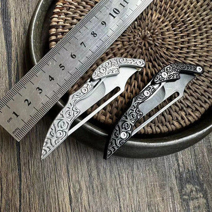 New Mini Folding Knife Self Defense Pocket Knife For Men Cold Steel Outdoor Foldable Tactical Hunting Utility Knife Hand Tools