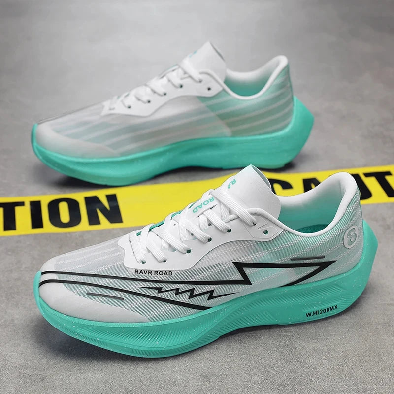 Men's Carbon Plate Sneakers Professional Marathon Racing Running Shoes High Quality Men's Shoes Comfortable White Sports Shoes