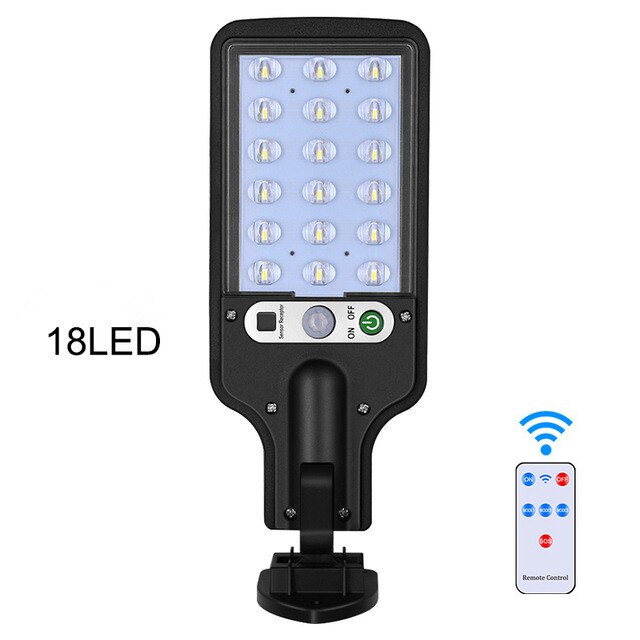 200COB Solar Street Light Outdoor Rotatable Solar Lamp With Motion Sensor Sunlight Garden Garage Remote Security LED Flood Light