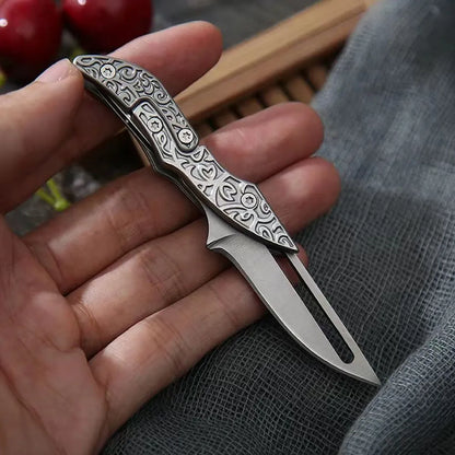 New Mini Folding Knife Self Defense Pocket Knife For Men Cold Steel Outdoor Foldable Tactical Hunting Utility Knife Hand Tools