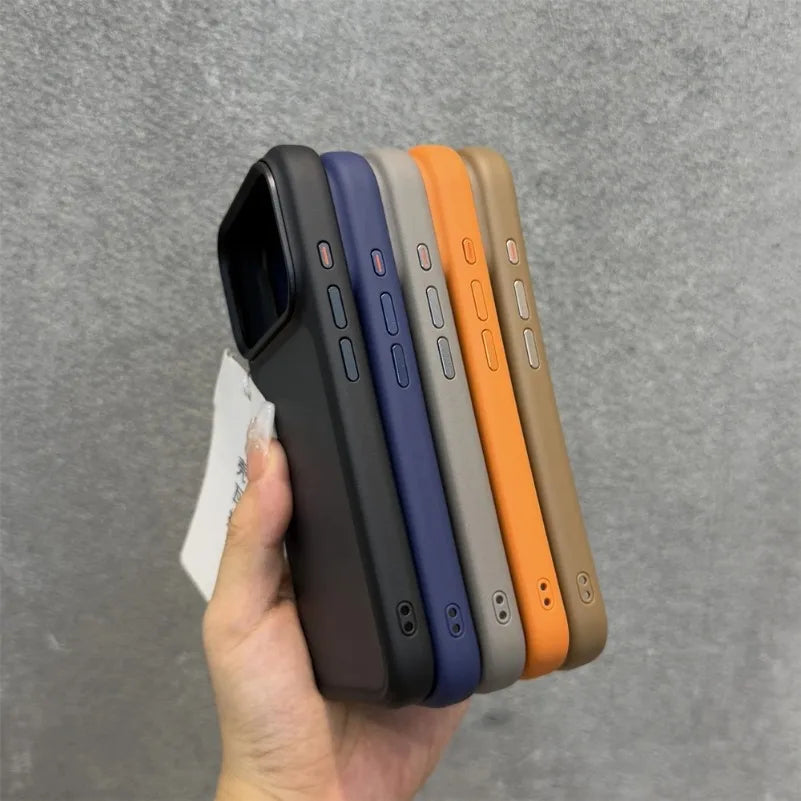With Camera Control Button Case for iPhone 17 Pro Max 17Pro Slim Matte Translucent PC TPU Shockproof Cover for iPhone 17 Air