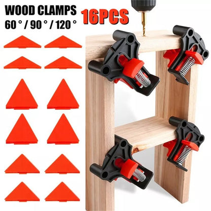 1/4pcs 90 Degree Right Angle Clamp Fixing Clips Picture Frame Corner Clamp Woodworking Hand Tool Pipe Clamp Positioning Fixture