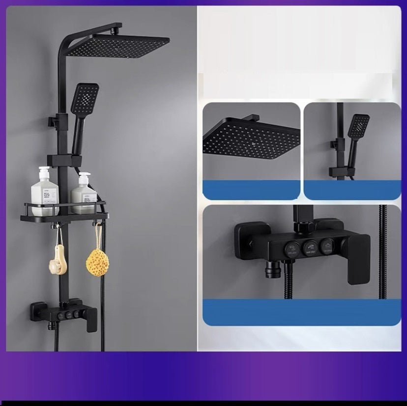 All-copper Wall-mounted Constant Temperature Digital Display Bathroom