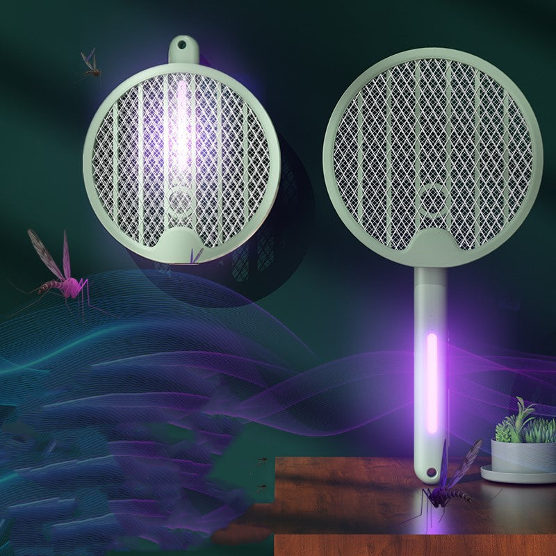 Four-in-one New Mosquito Killing Swatter Folding Home Charging