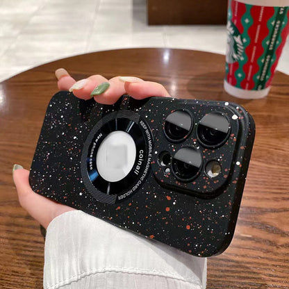 Applicable To Without Logo Magnetic All-inclusive Phone Case Glitter Splash Ink Protective Sleeve
