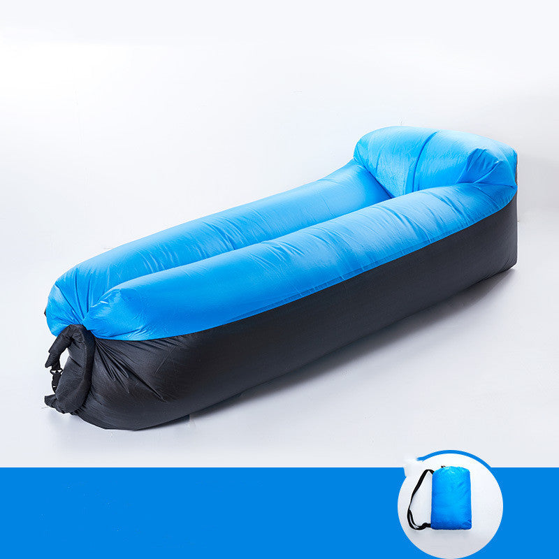 Camping Air Folding Lunch Break Net Celebrity Inflatable Pump Mattress Lazy Sofa Recliner Single Portable Outdoor