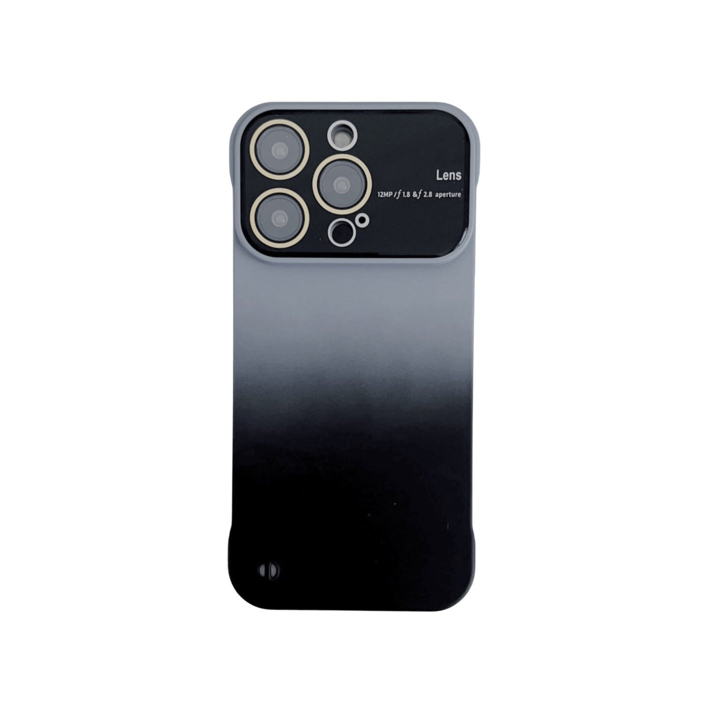 Phone Case Protective Frameless Large Window Hard Gradient Color