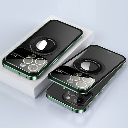 Magnetic Large Window Spring Fastener Metal Frame Phone Case