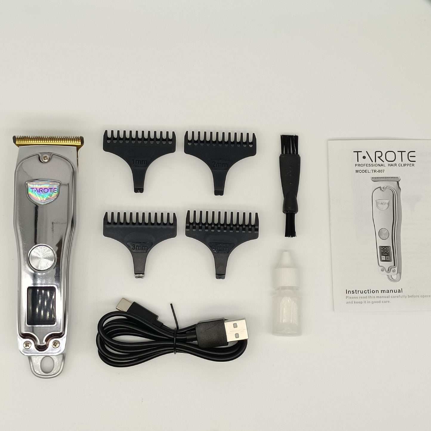 Usb Charging Oil Head Liquid Crystal Display Hairdresser
