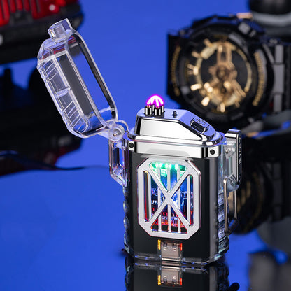 Transparent Shell Electronic Pulse Charging Lighter