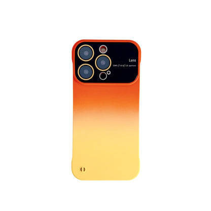 Phone Case Protective Frameless Large Window Hard Gradient Color
