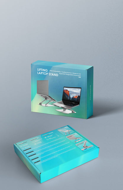Compatible with Apple, Adjustable Lifting Laptop Bracket Aluminum Alloy Desktop Folding Ipad Tablet Cooling Bracket