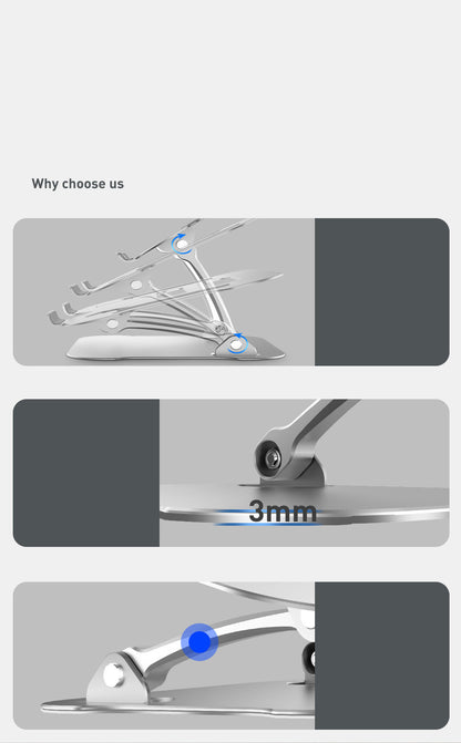 Compatible with Apple, Adjustable Lifting Laptop Bracket Aluminum Alloy Desktop Folding Ipad Tablet Cooling Bracket