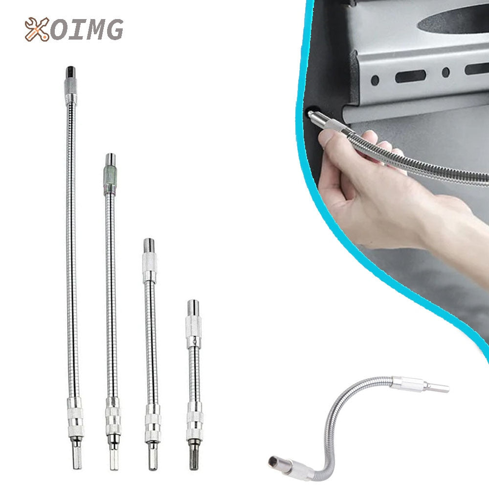 1/4'' Universal Soft Shaft Batch Head For Electric Drill Bit Holder Flexible Screwdriver Hex Shank Screwdriver Extension Rod