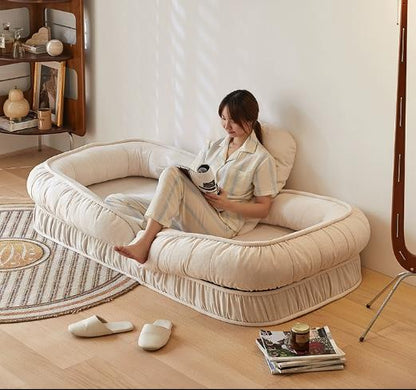 Popular Design Sofa Beds Sectional L Shape Corner Sofa Modern Fabric Living Room Furniture Scallop Molding Sofa Set